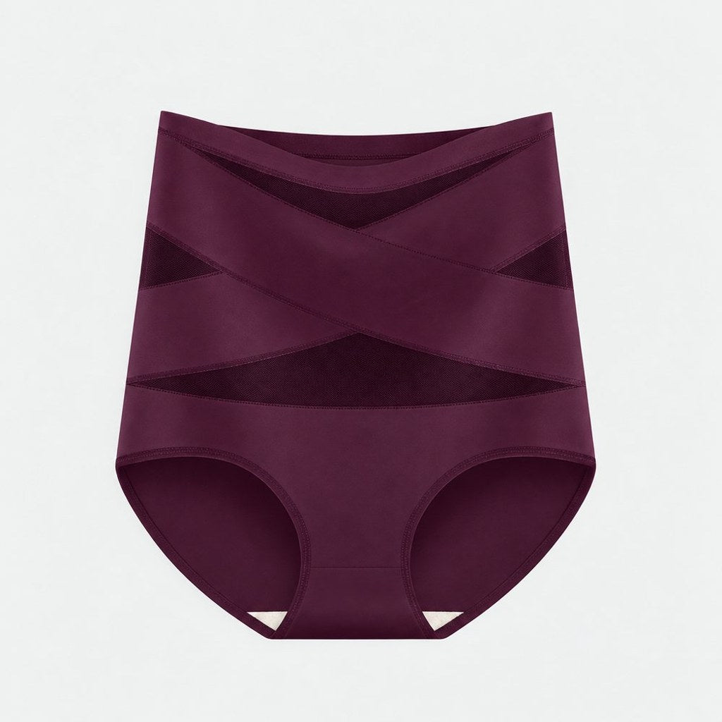 Almsie Snatched Brief in Plum